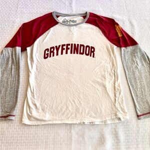 Harry Potter Gryffindor Raglan Shirt Adult XL Warner Bros Studio Tour London